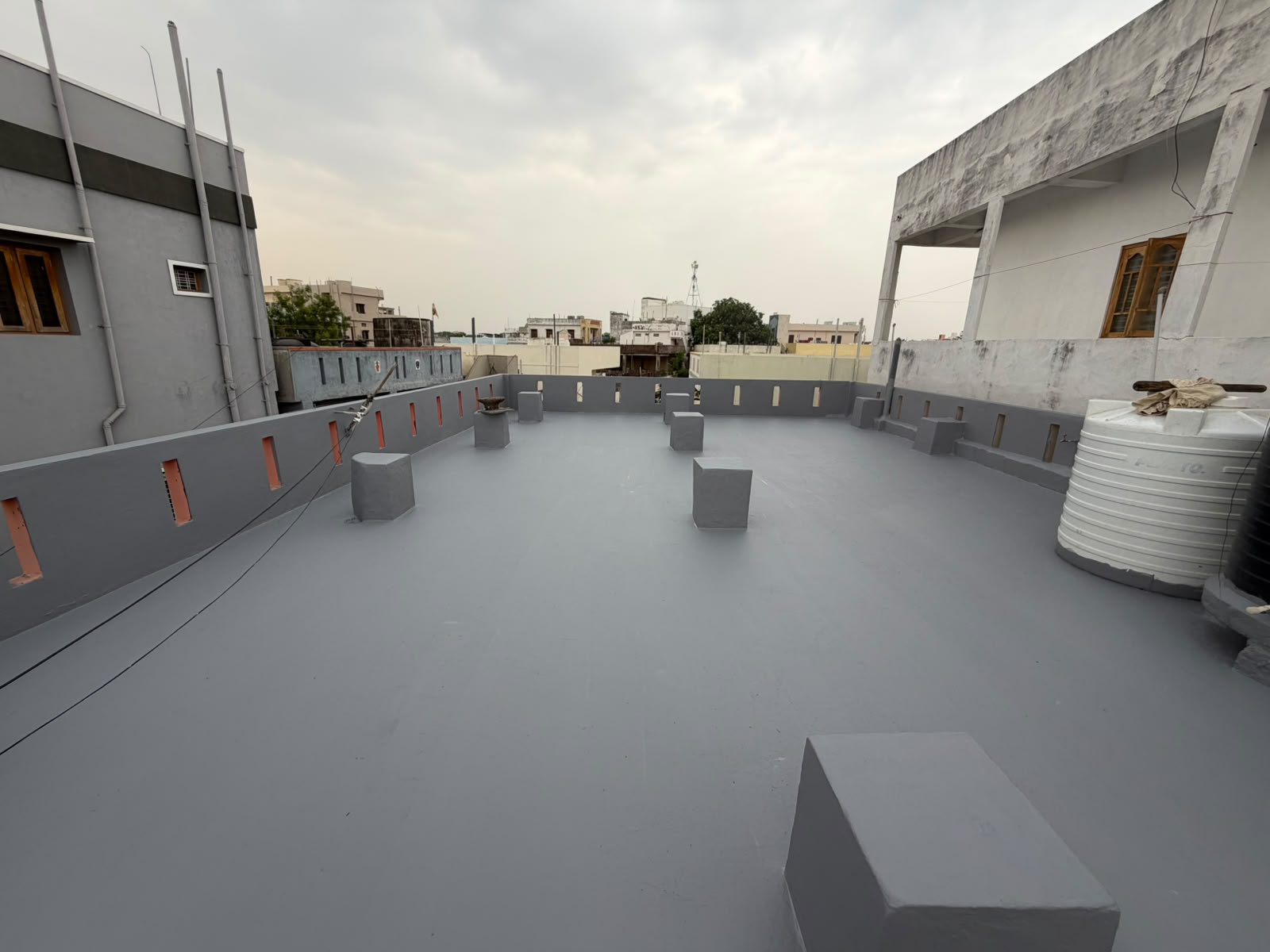 After waterproofing